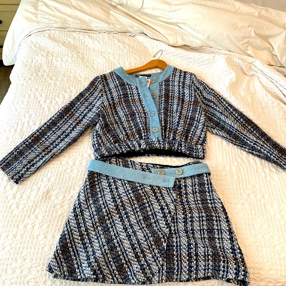 Tweed Zara jacket. Brand New